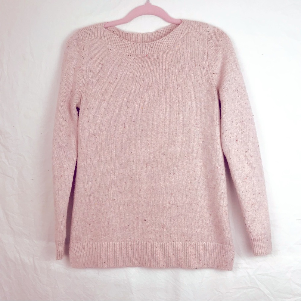 Loft Knit Sweater (Pink with multi-color threads)